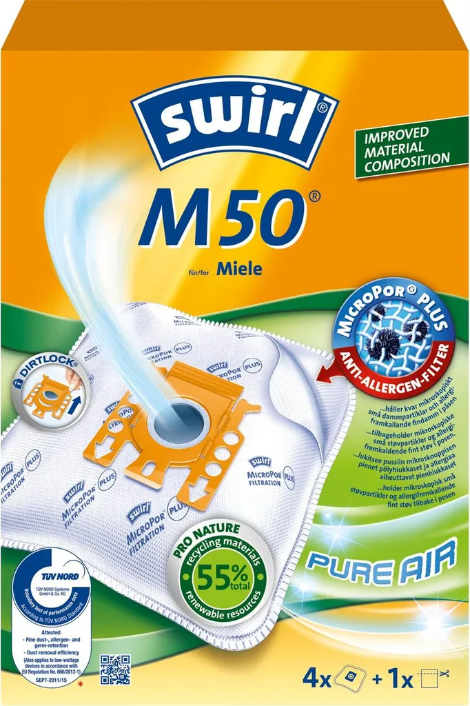 Mega Pack 20 Sacchetti Per Aspirapolvere + 2 Filtri - Compatibile Miele Haus & Co 5000, Serie S5/S8, Cat&Dog - Made In Germany