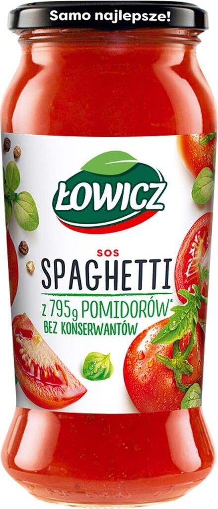 Łowicz Sos Spaghetti Pomidorowy 500 g Zdjęcie produktu 