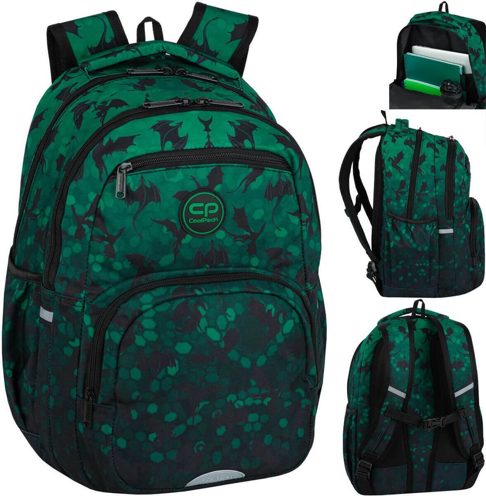 Sac à dos scolaire Coolpack - Pick - Dragons Image du produit 
