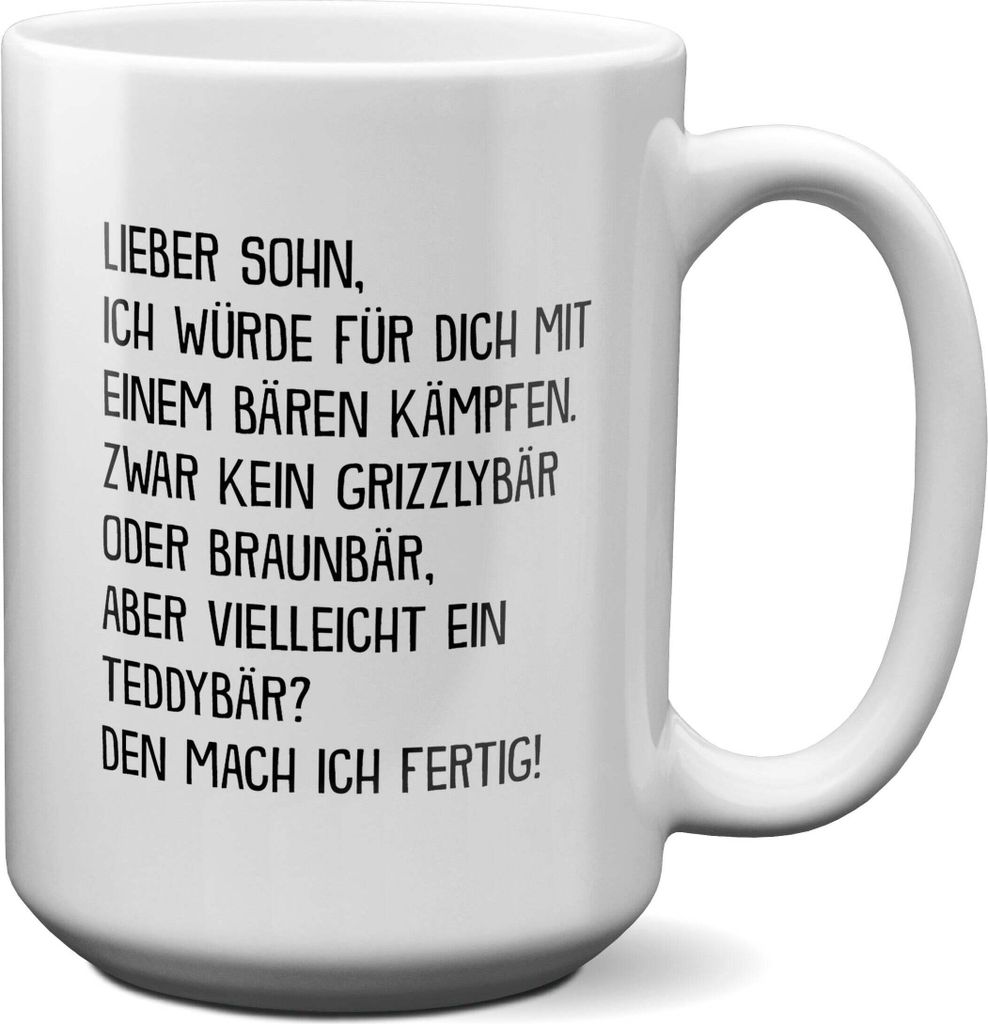 22Feels XL Tasse Sohn Geschenk Geburtstag 18 Jahre Kinder Jungs Abitur Master Uni Abschluss Bachelor Weihnachten Haferl Firmung Konfirmation Teenag...