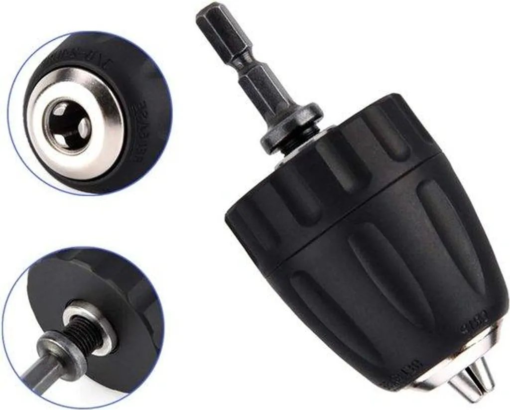 Adaptateur 0,8-10 mm 3/8 Noir pour réparer mandrin perceuse cassé