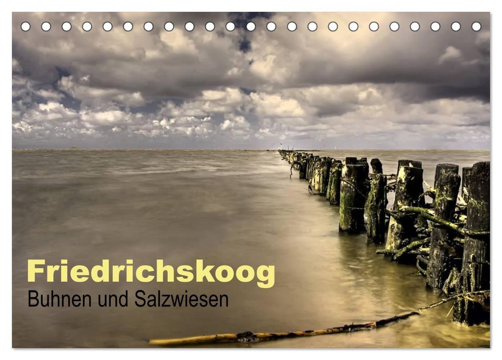 Friedrichskoog Buhnen und Salzwiesen (Tischkalender 2027 DIN A5 quer), CALVENDO Monatskalender