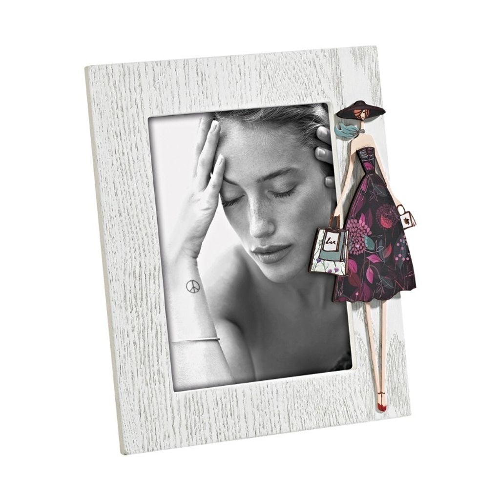 A1097 Bilderrahmen Holz 13x18 weiß