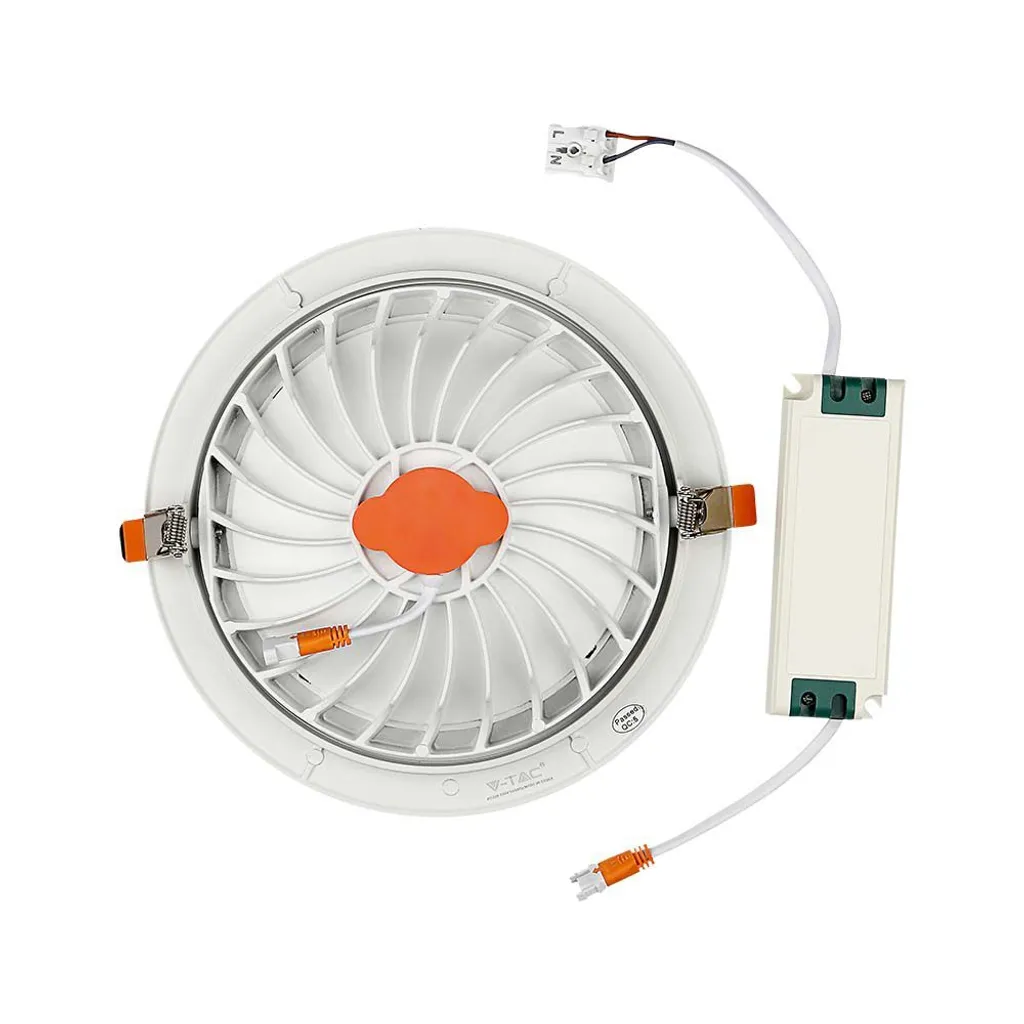 Faretto LED 20W Samsung Orientabile 1830lm 4000K Bianco | Prezzo Online - 9