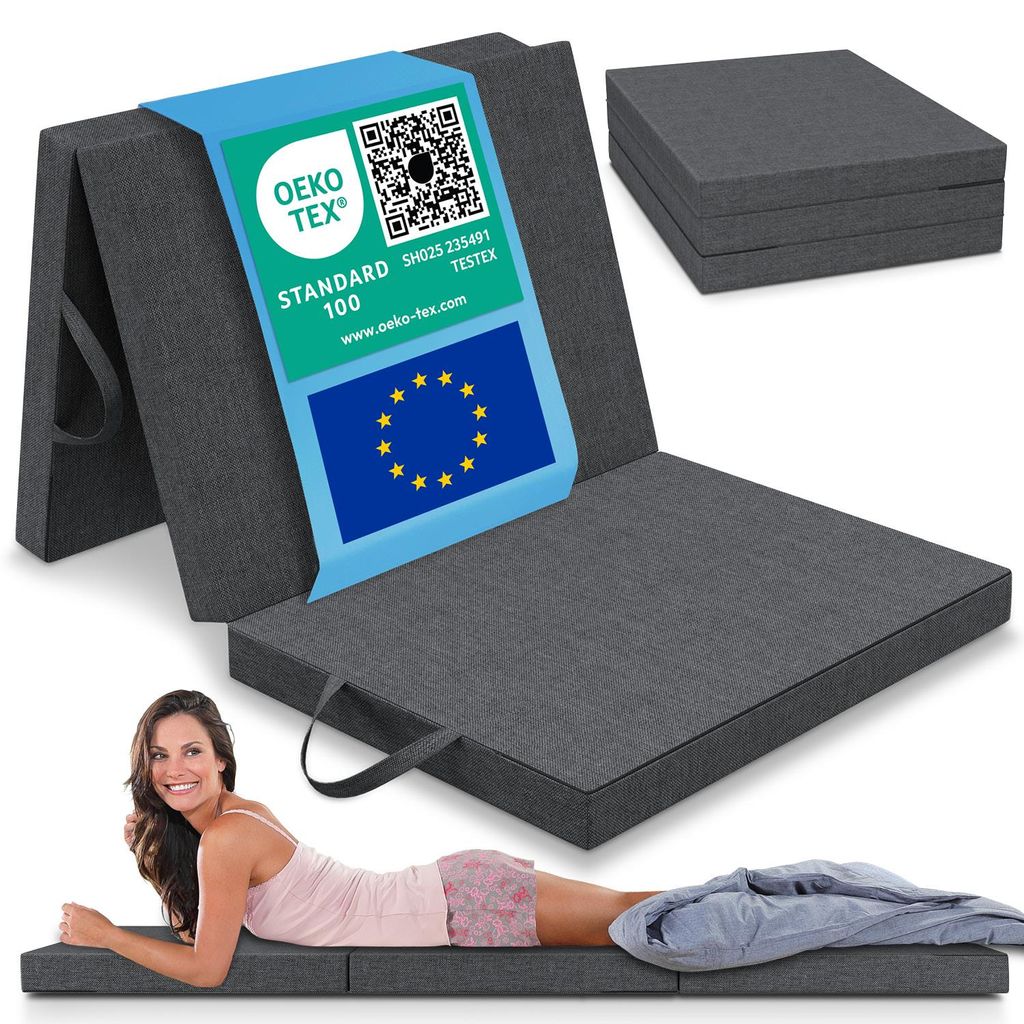 Materasso pieghevole ELONEO 75x200 cm, altezza 8 cm, Immagine del prodotto 