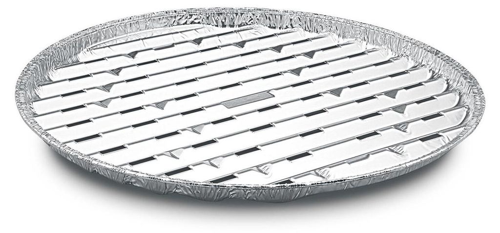 15x Alu-Grillpfannen Grillschalen BBQ rund ALU Ø 34cm Produktbild 