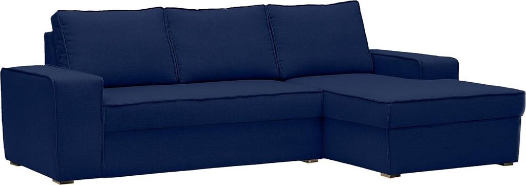 Tulpaner Ausziehbares Ecksofa 268 x 162 cm mit Schlaffunktion, mit Bettkasten Stauraum, Moderne Couch fürs Wohnzimmer, Ausrichtung rechts