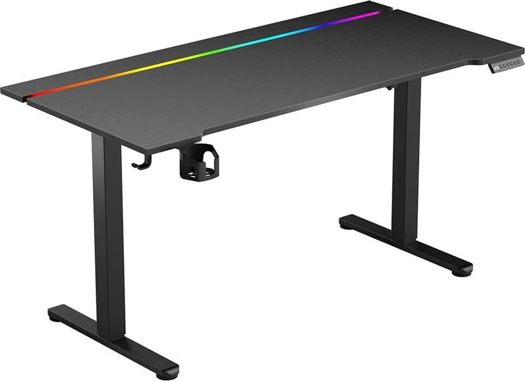 Elektrisch höhenverstellbarer Schreibtisch - JSD5-A1-02 - Einmotorig - 72–118 cm - 20 mm/s - 70 kg Traglast - 6-Tasten-Speicher - ≤55 dB - Sch...