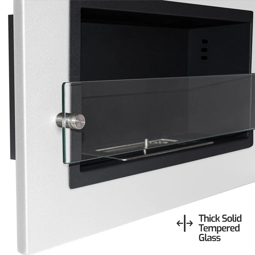 Cheminée Bioéthanol Design Adriano Blanche pour une Ambiance Cosy 64cm - 3