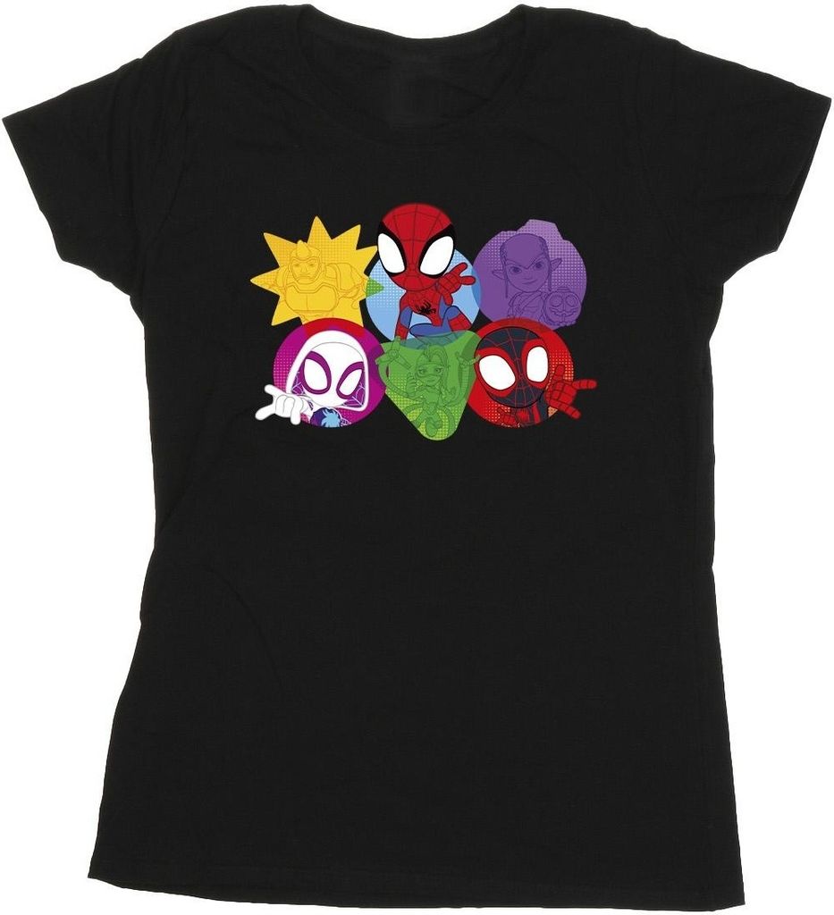 Marvel - "Spidey And His Amazing Friends" T-Shirt für Damen BI50198 (S) (Schwarz)