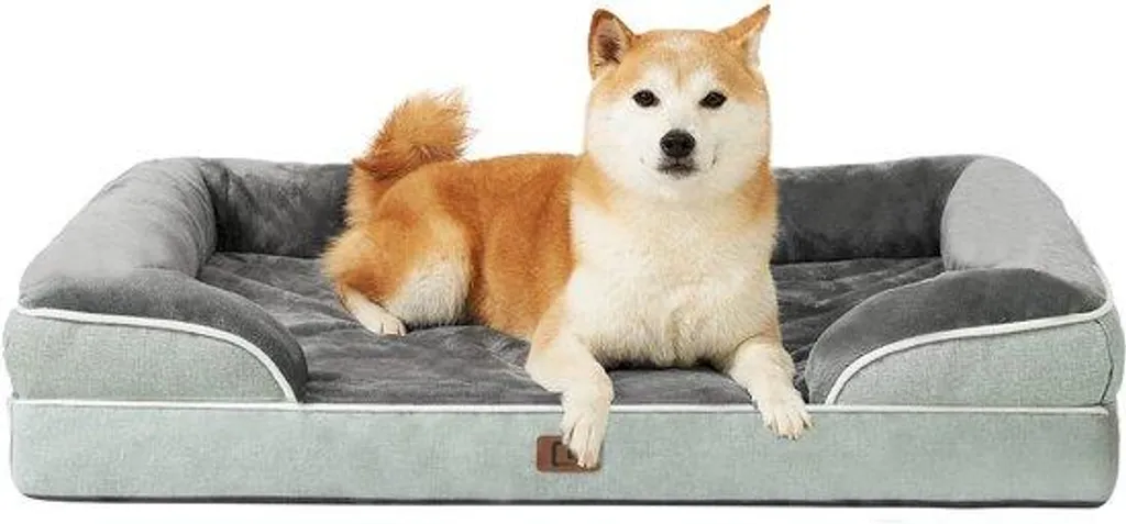 Matelas orthopédique chien senior 91x68 cm imperméable extérieur/intérieur