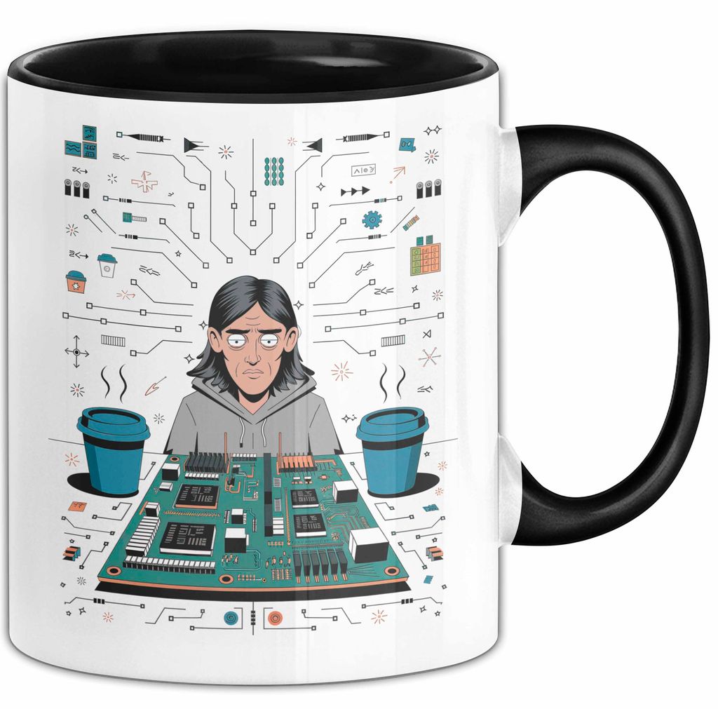 Ingenieurstudent Tasse Geschenk Lustige Geschenkidee Spruch Für Schlaflose Denker (Schwarz)