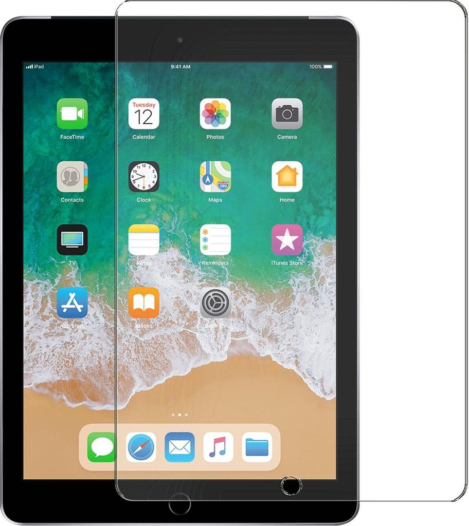 Conie Tablet Glasfolie für iPad Air 2 Displayschutz Panzer Folie Premium Glas Schutzfolie Set Blasenfrei