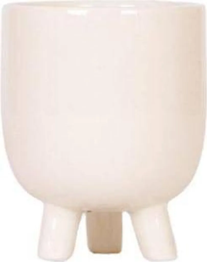Petit cache-pot travertin 9 cm : Céramique décorative pour plantes - 2
