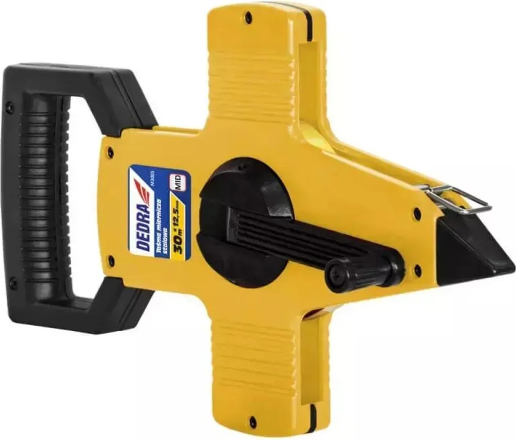 Mètre Ruban 50m Dedra M5005 Idéal pour Mesures de Terrains et Gros Œuvre