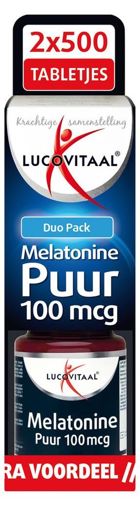 Melatonin Pur 100 mcg Doppelpackung 2 x 500 Tabletten Produktbild 