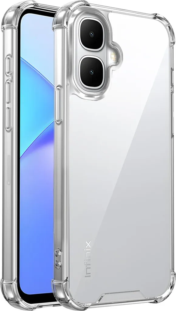 Custodia Infinix Smart 10 Trasparente - Cover Ibrida Antiurto TPU