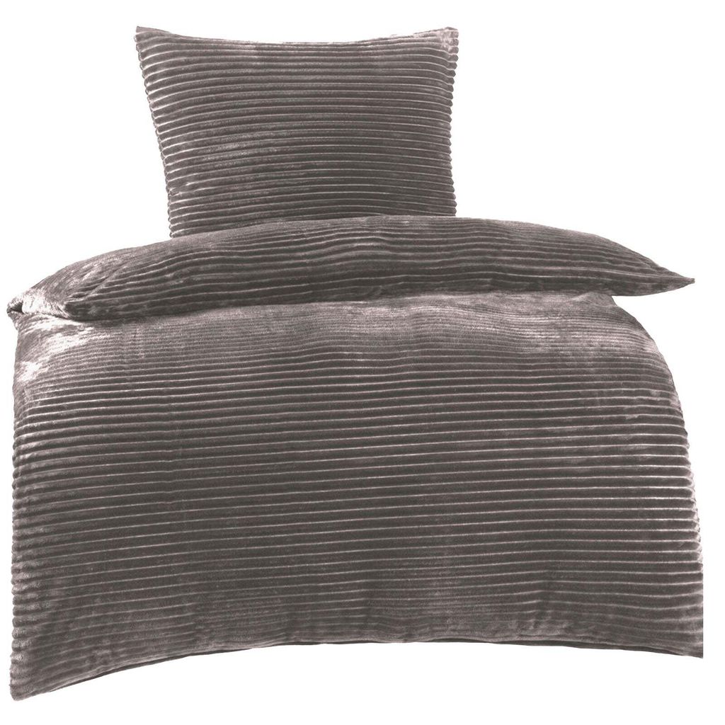 Bettwäsche Winter Plüsch Cashmere Cord Fleece 135x200 Produktbild 