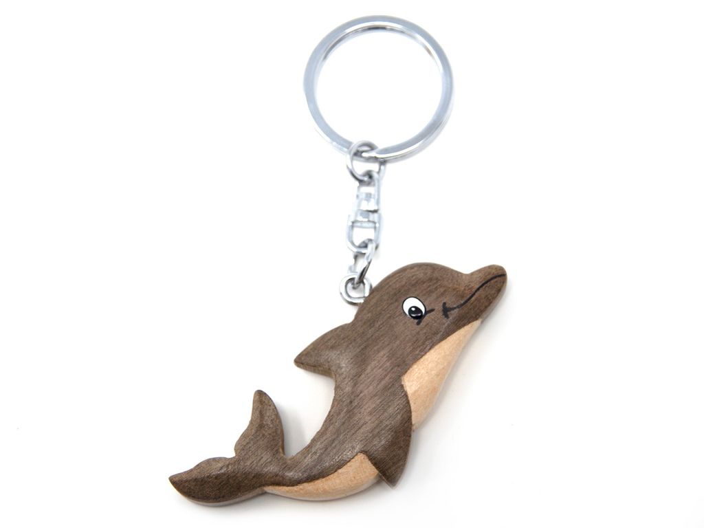 Schlüsselanhänger aus Holz - Delfin Produktbild 