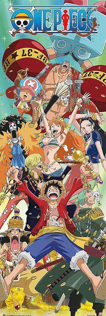 One Piece Langbahnposter Tous les personnages 158 x 53 cm Image du produit 