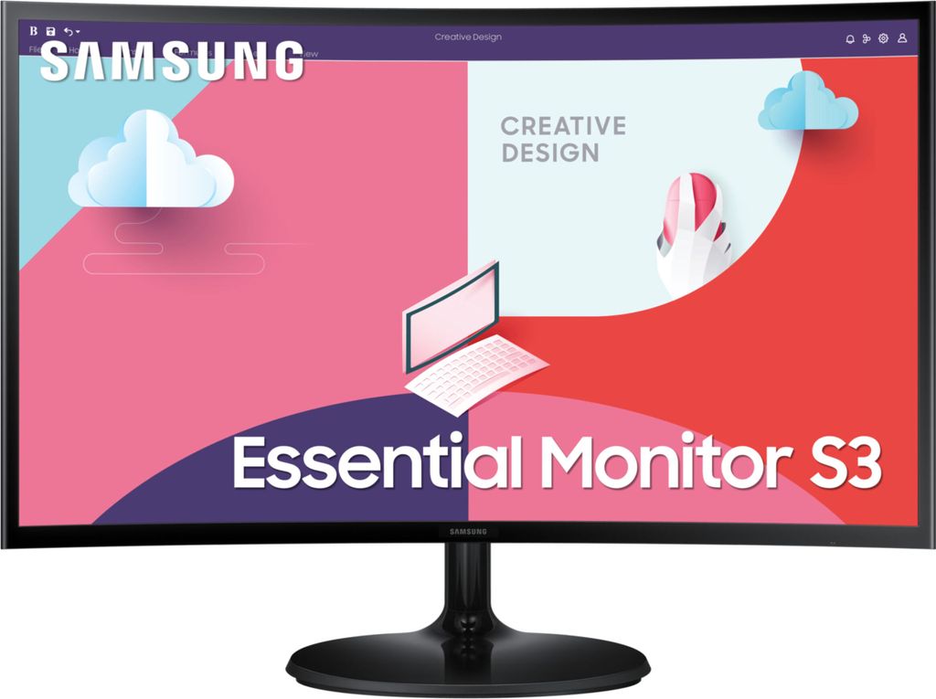 SAMSUNG S24C360EAU Curved Monitor 61,0 cm (24,0 Zoll) schwarz