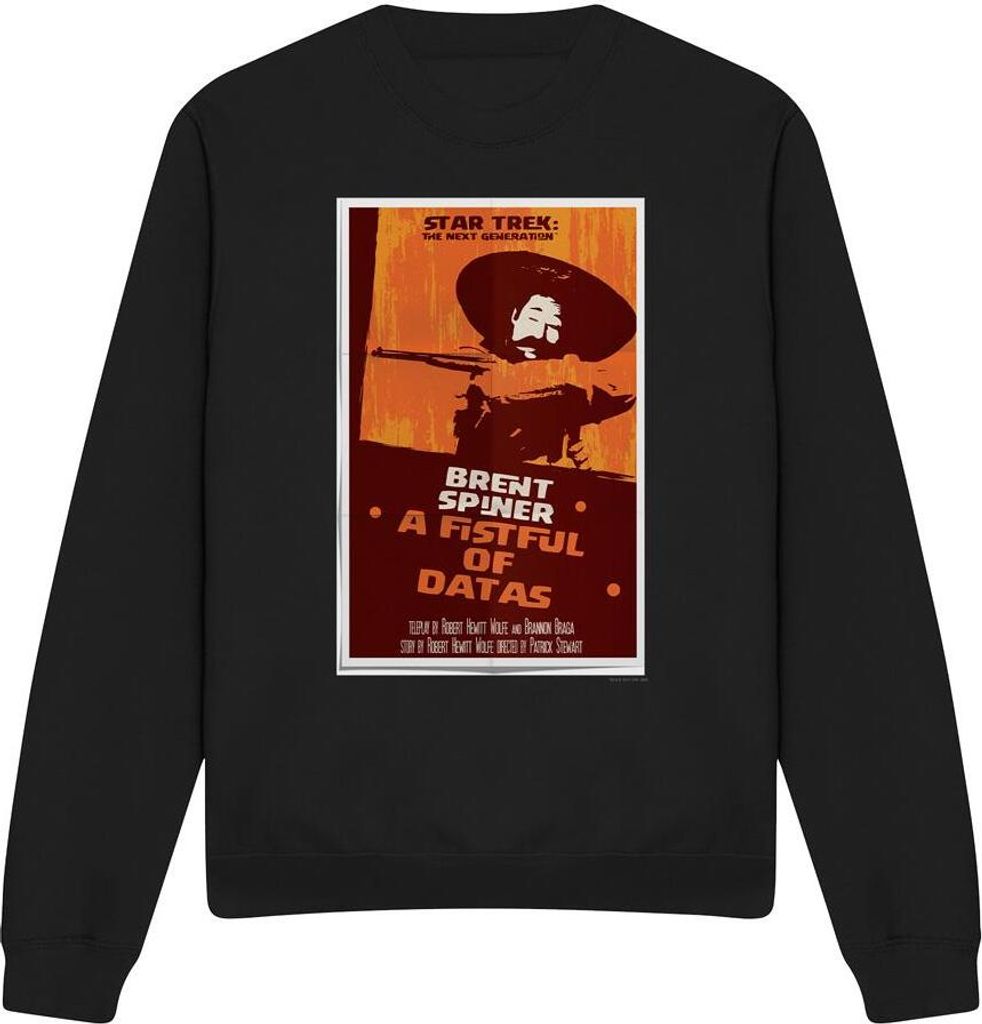 Star Trek - "The Next Generation Season 6 Episode 8" Sweatshirt für Herren/Damen Uni TV11938 (S) (Schwarz)