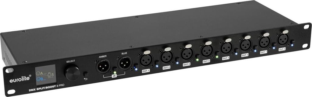 EUROLITE DMX Split/Boost 8 PRO 3pol