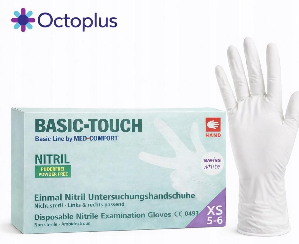 Jednorazové Rukavice AMPri Nitril Biela Veľkosť XS 200 Ks Obrázok produktu 