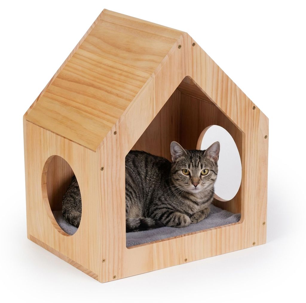 Relaxdays, maison pour chat, meubles pour chat, à fixer au Image du produit 