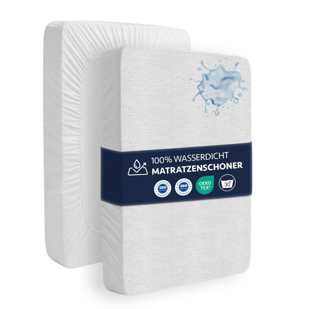 Wasserdichter Matratzenschoner 100x200 cm – Atmungsaktive, Produktbild 