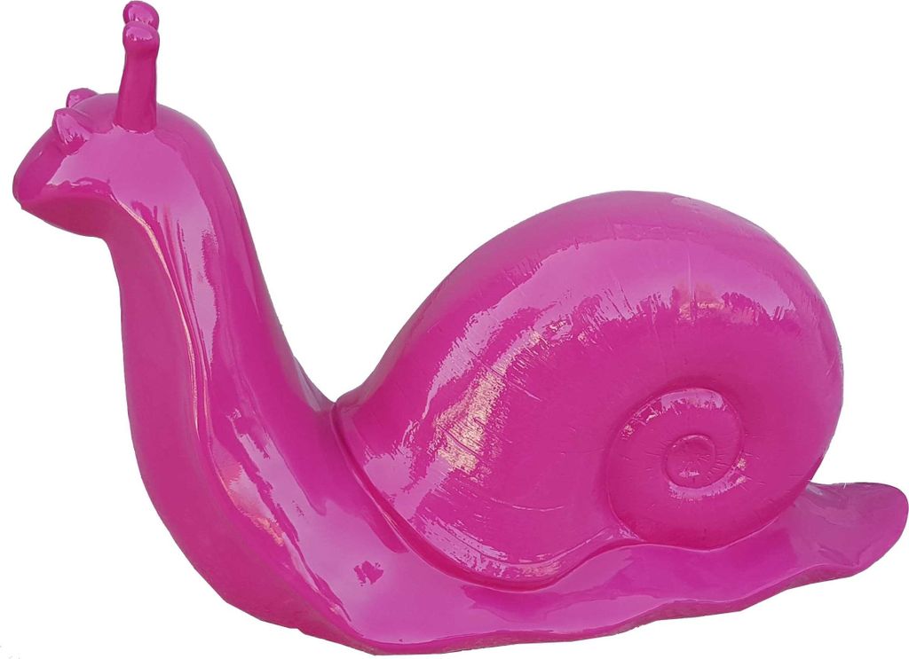 Deko Schnecke Figur Statue Skulptur 50 cm Figuren Statuen Skulpturen Rosa (A737)
