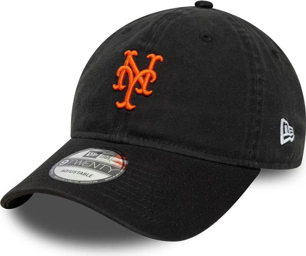 New Era MLB 9TWENTY Washed Cap Script New York Mets black