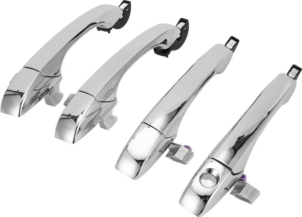 Lot de 4 poignées de porte noires pour Dodge Charger et Magnum 5065800AG