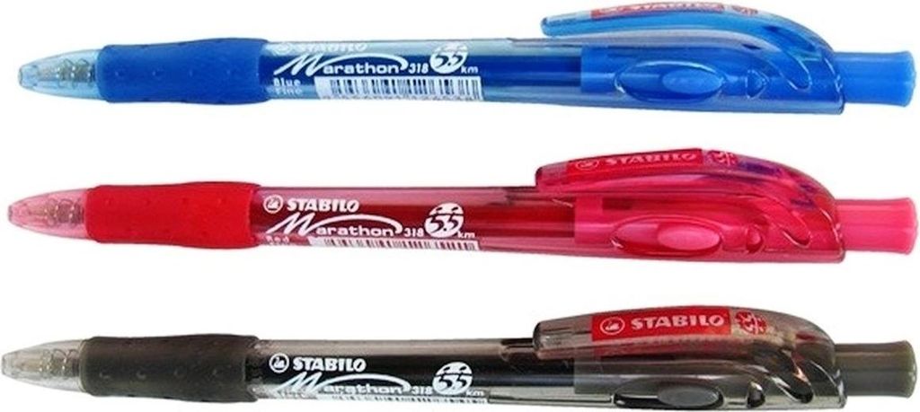 Stylo à bille STABILO marathon rouge Image du produit 