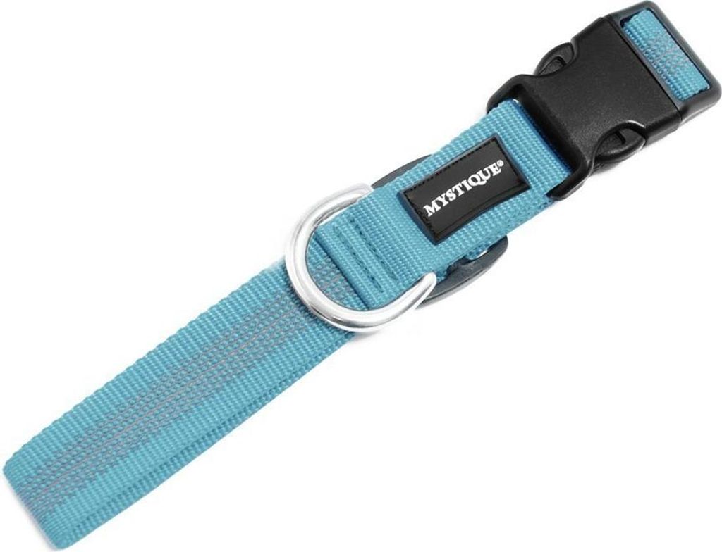 Mystique Gummiertes Halsband 55-65cm 30mm hellblau