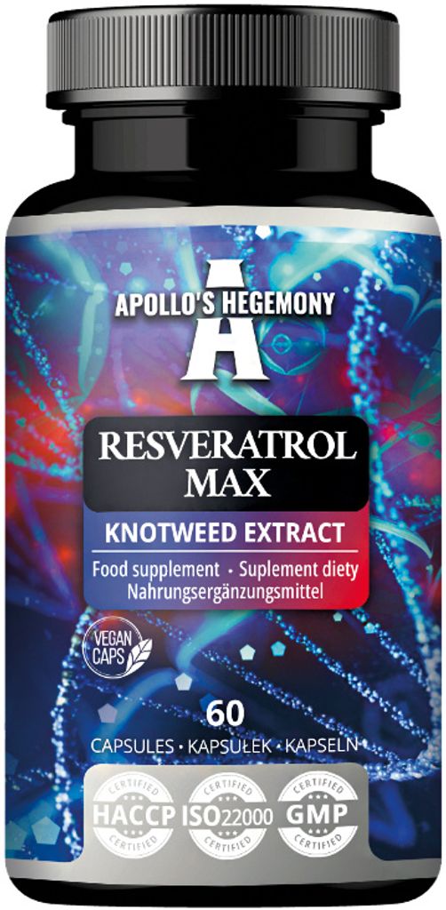 Resveratrol Max 500 mg - 60 Vegane Kapseln - NatĂĽrliches Produktbild 