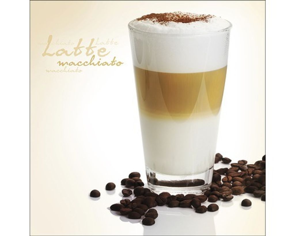 Glasbild Caramel Macchiato 30x30 cm Produktbild 