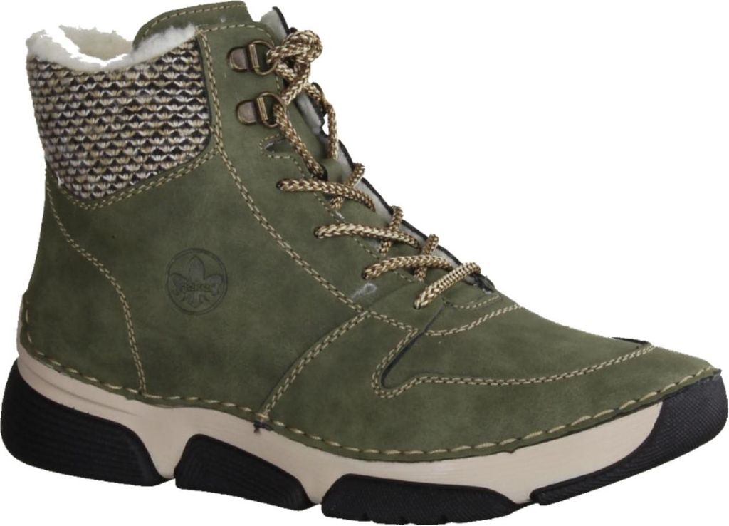 Rieker 45955-54 Damen Boots, Synthetik, Grün, Warmfutter - Produktbild 