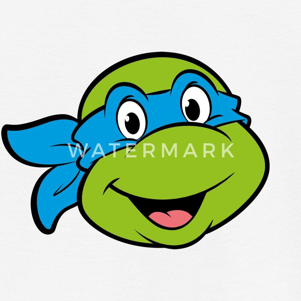 Spreadshirt Teenage Mutant Ninja Turtles Leonardo Kostüm Karneval Kinder T-Shirt, 98/104 (3-4 Jahre), Weiß