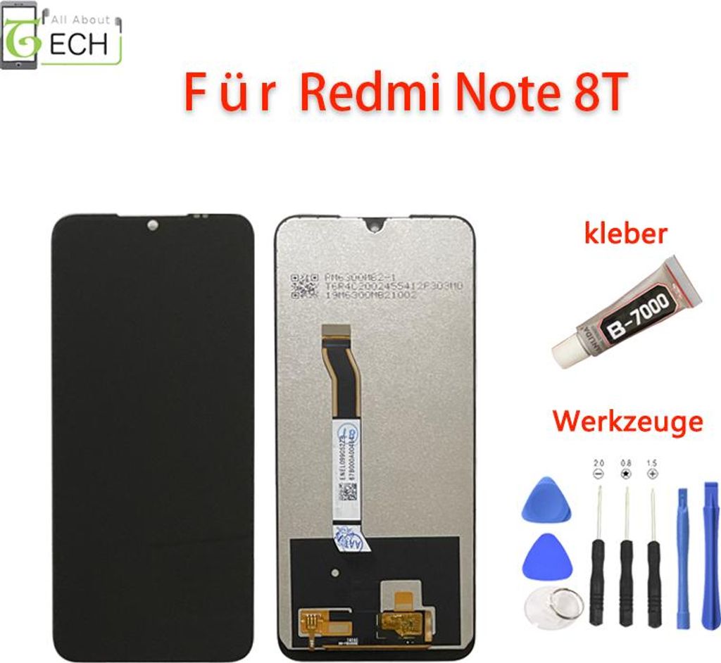 Für Xiaomi Redmi Note 8T M1908C3XG LCD Display Bildschirm Produktbild 