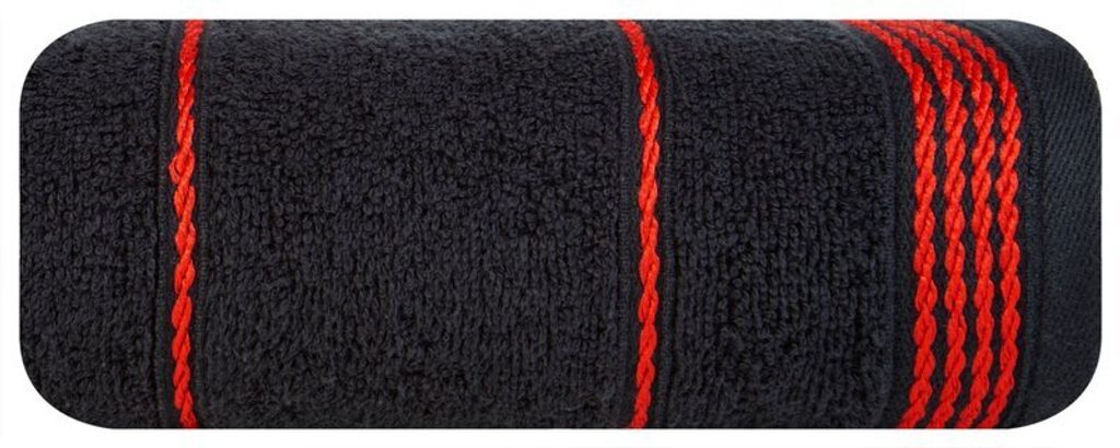 Mira Handtuch 30x50 Schwarz Frottee 500g/m²