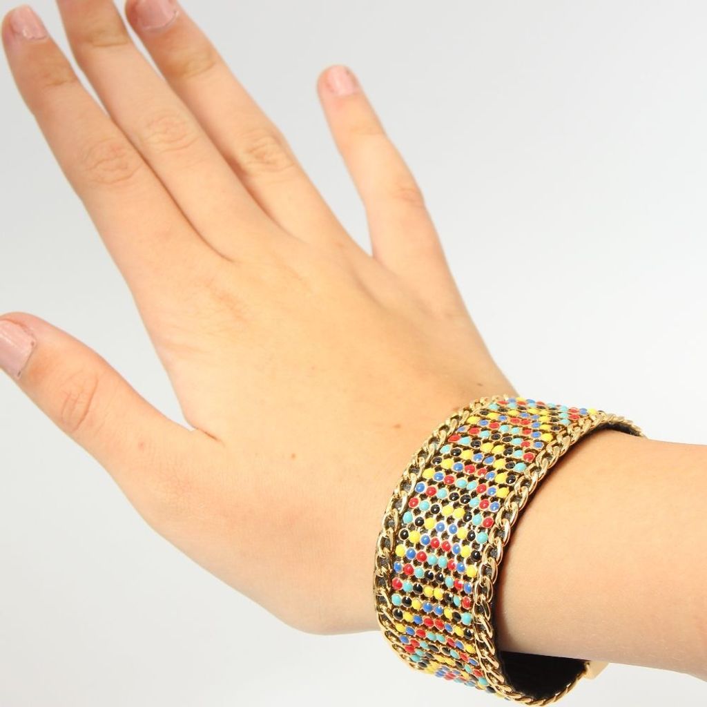 Luxus Armband Bunt Kette Edler Modeschmuck mit Produktbild 