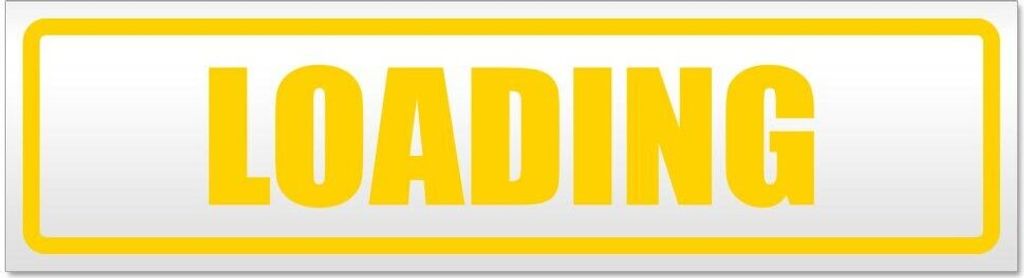 Kiwistar Loading Magnetschild Schild magnetisch - 20cm Gelb - Magnetfolie für Auto PKW Kfz