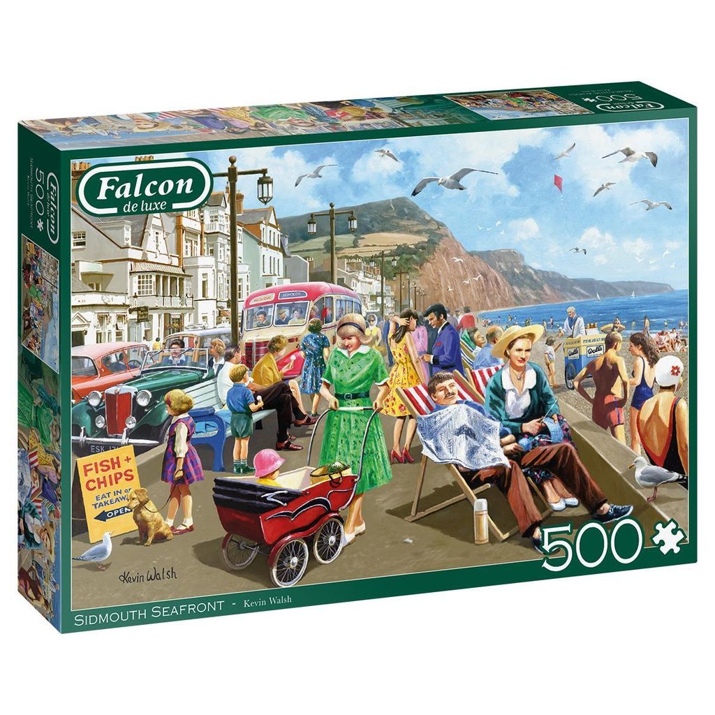 Falcon de luxe Spiele Falcon Sidmouth Seafront 500 Teile - Produktbild 