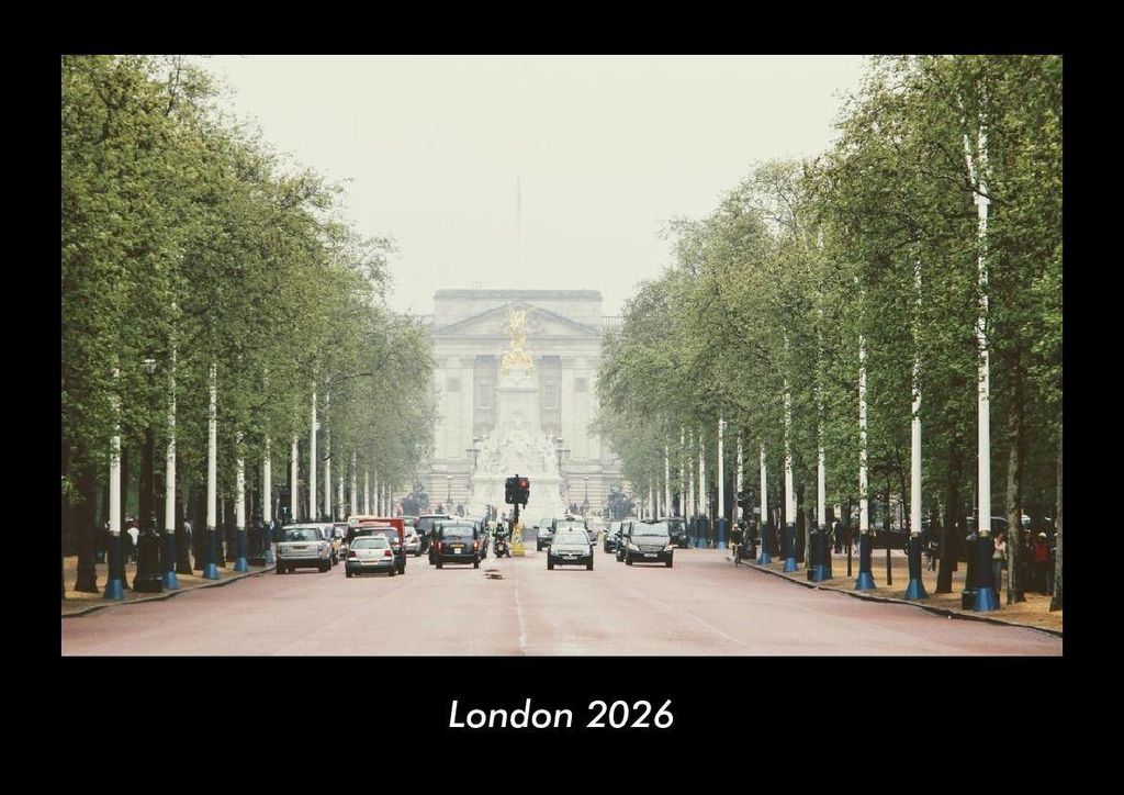 London 2026 Fotokalender - Querformat DIN A3, Monatskalender mit Bild-Motiven aus Orten und Städten, Ländern und Kontinenten