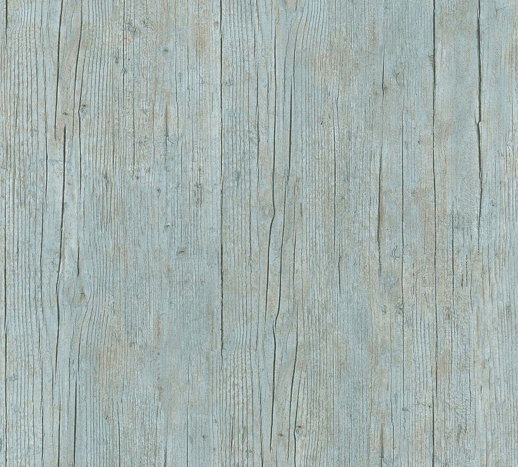 A.S. Création Tapete in Holzoptik Authentic Walls Vliestapete blau grün beige 10,05 m x 0,53 m