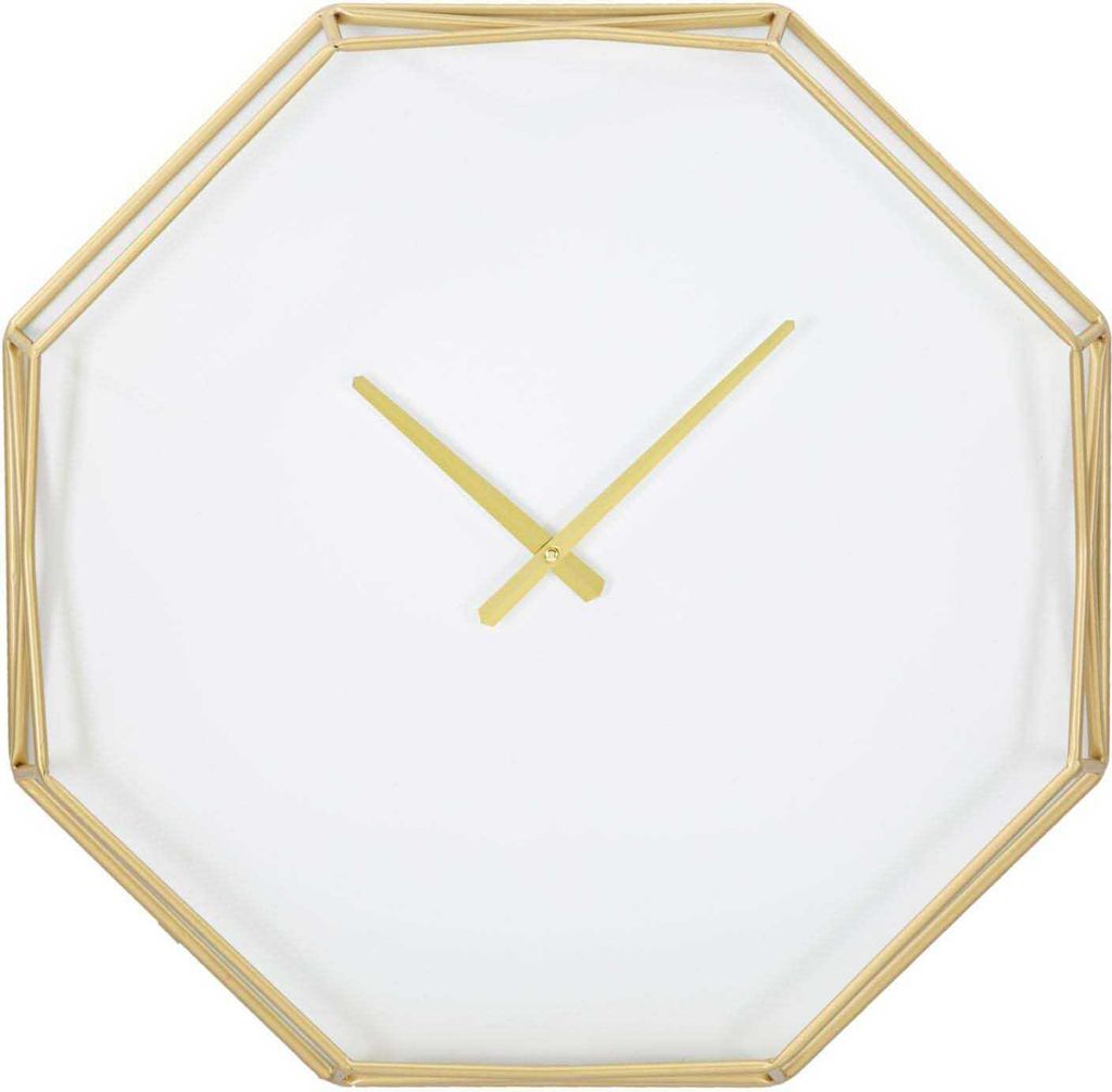 Mauro Ferretti Wanduhr Goldy Achteckig Ø 56x6,5 cm gold