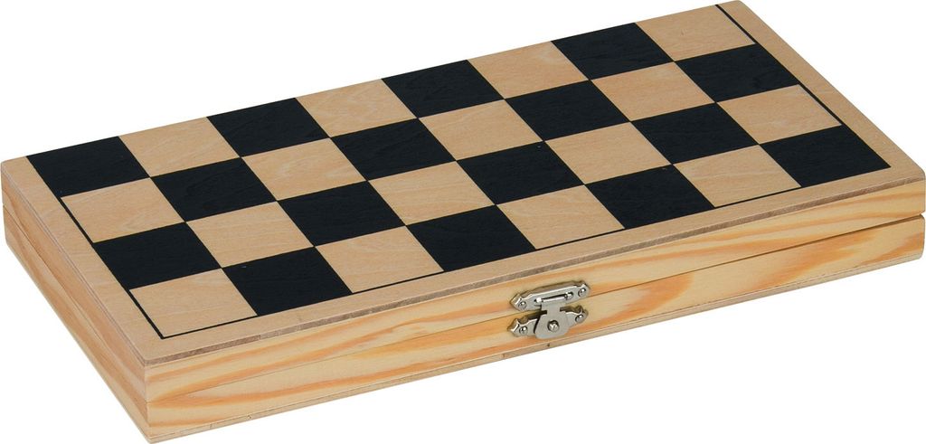 Set di scacchi in scatola di legno pieghevole Immagine del prodotto 