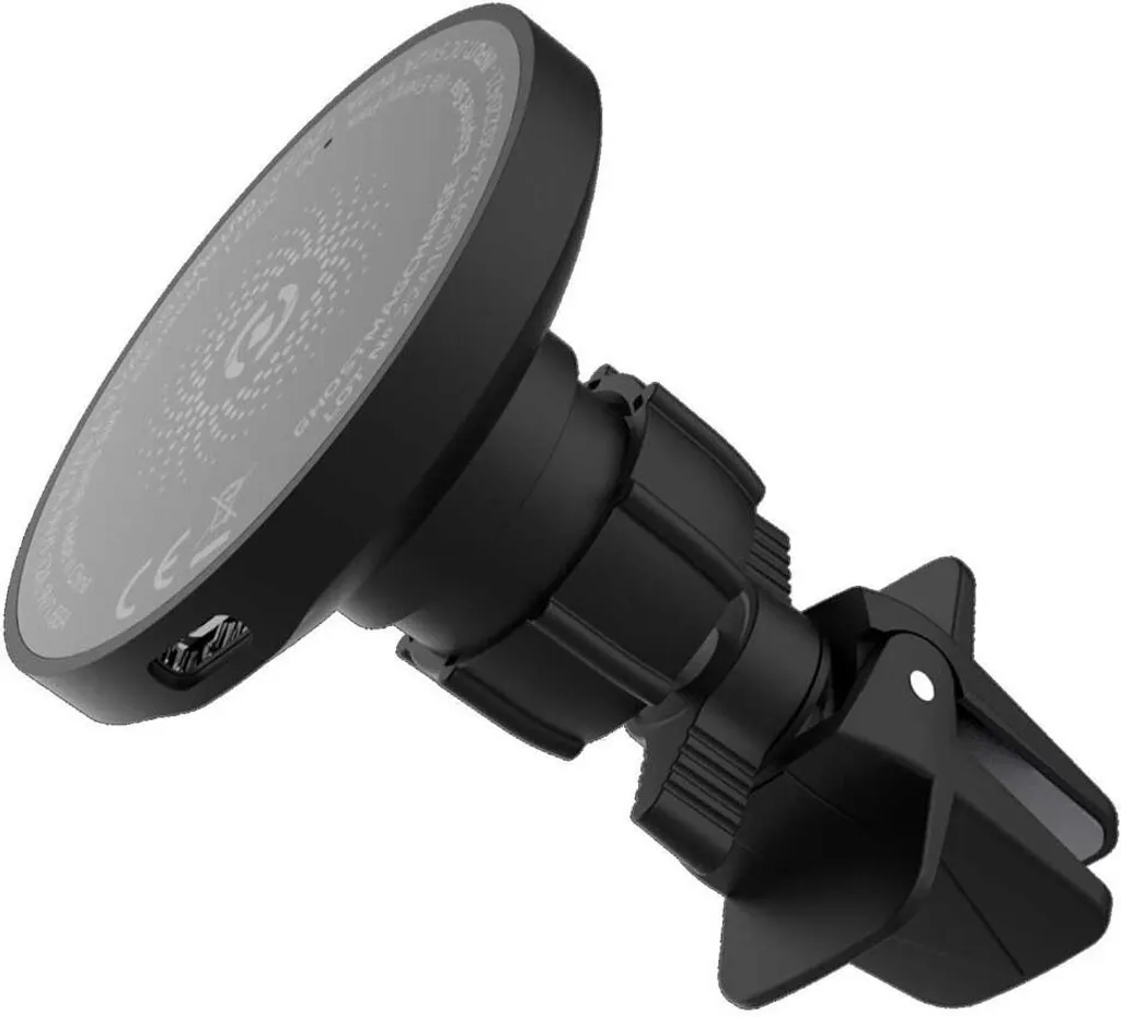 Celly GHOSTMAGCHARGE Support Voiture Magnétique Actif pour iPhone Noir - 6