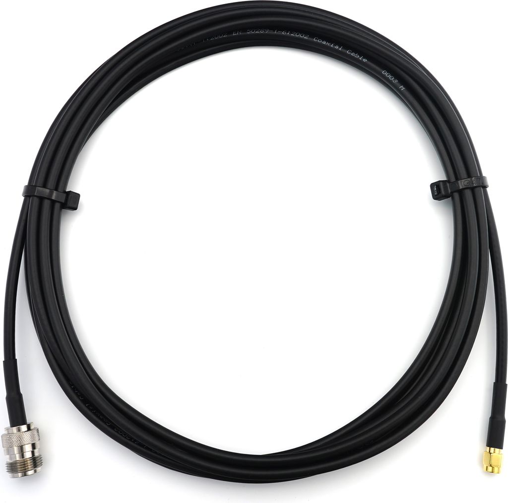 7m RP-SMA Stecker auf N Buchse RG58 Koaxialkabel - 7 Meter Verlustarmes Antennenkabel 50 Ohm Verlängerungskabel - für WiFi Router Antenne Wireles...